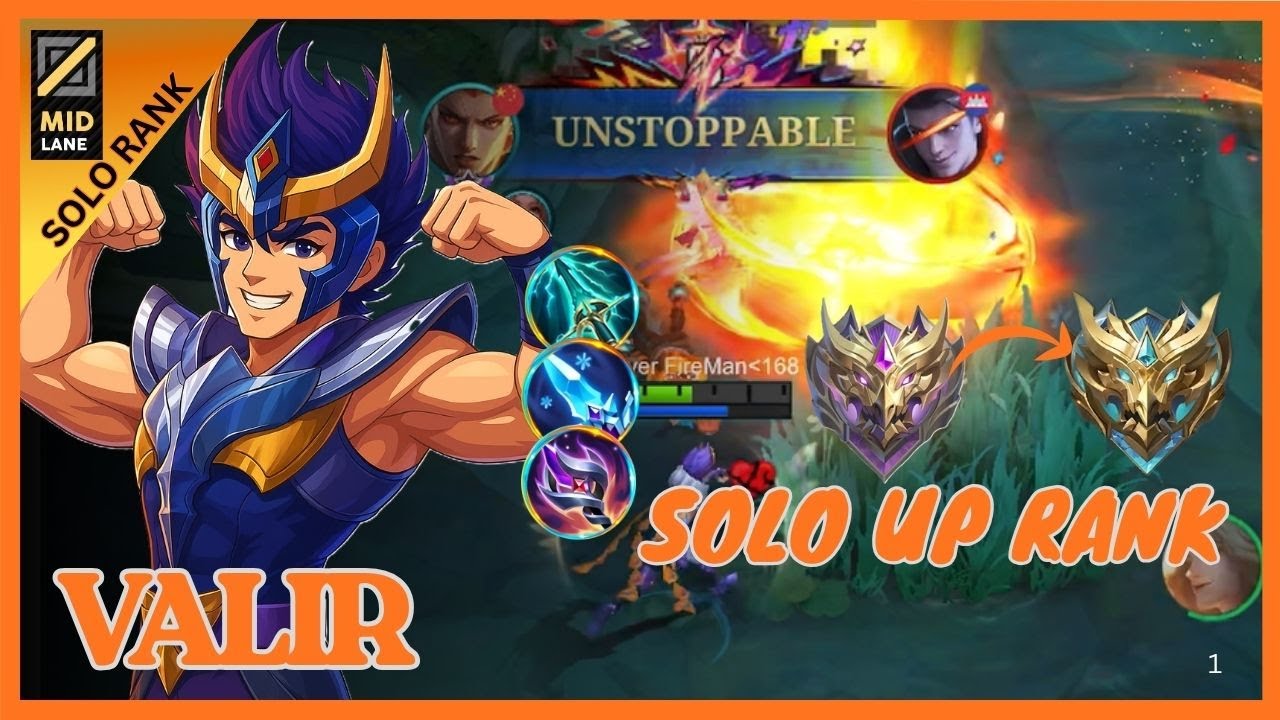UP RANK !!! VALIR BEST BUILD FOR SOLO RANK - VALIR GAMEPLAY
