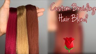 Golden Rose 🌹 Custom Color Braiding Hair Blend #53
