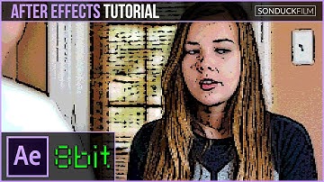 Create the 8BIT EFFECT for Video Footage | After Effects Tutorial