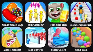 Candy Crush Saga,Join Clash 3D,Tom Gold Run,Mob Control,Sand Balls,Monster Battle Survival screenshot 4
