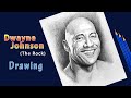 Dwayne Johnson Drawing/The Rock Pencil Art/Pencil Shading/Portrait Drawing/Dwayne Johnson Portrait
