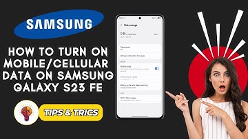 How To Turn ON Mobile Data on Samsung Galaxy S23 FE 2025 | Easy Step-by-Step Guide!