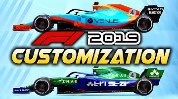 F1 2019 Game | CUSTOMIZATION! First Look at Custom Liveries in the F1 2019 Game