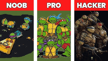 NOOB VS PRO VS HACKER Minecraft Pixel art 💥 Ninja Turtles