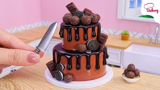 [Mini Cake ] Gorgeous 2tier Chocolate Cake Recipe | Mini Bakery