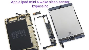 Aaple ipad mini 4 sleep wake sensor bypass||ipad mini 4 after screen replace power button notworking