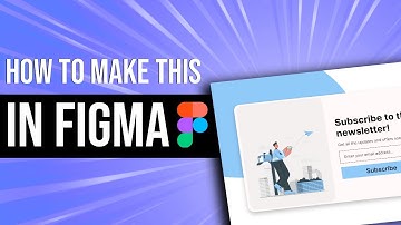 How to make Newsletter popup UI design in figma