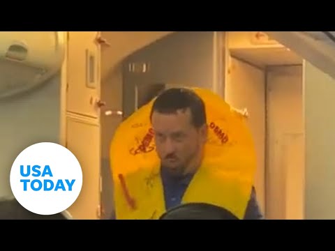 Inventive flight attendant makes sure passengers are safe and amused | USA TODAY