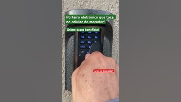 Porteiro eletrônico que toca no celular do morador. XPE 1013 junto com a Itc 5100 Intelbras