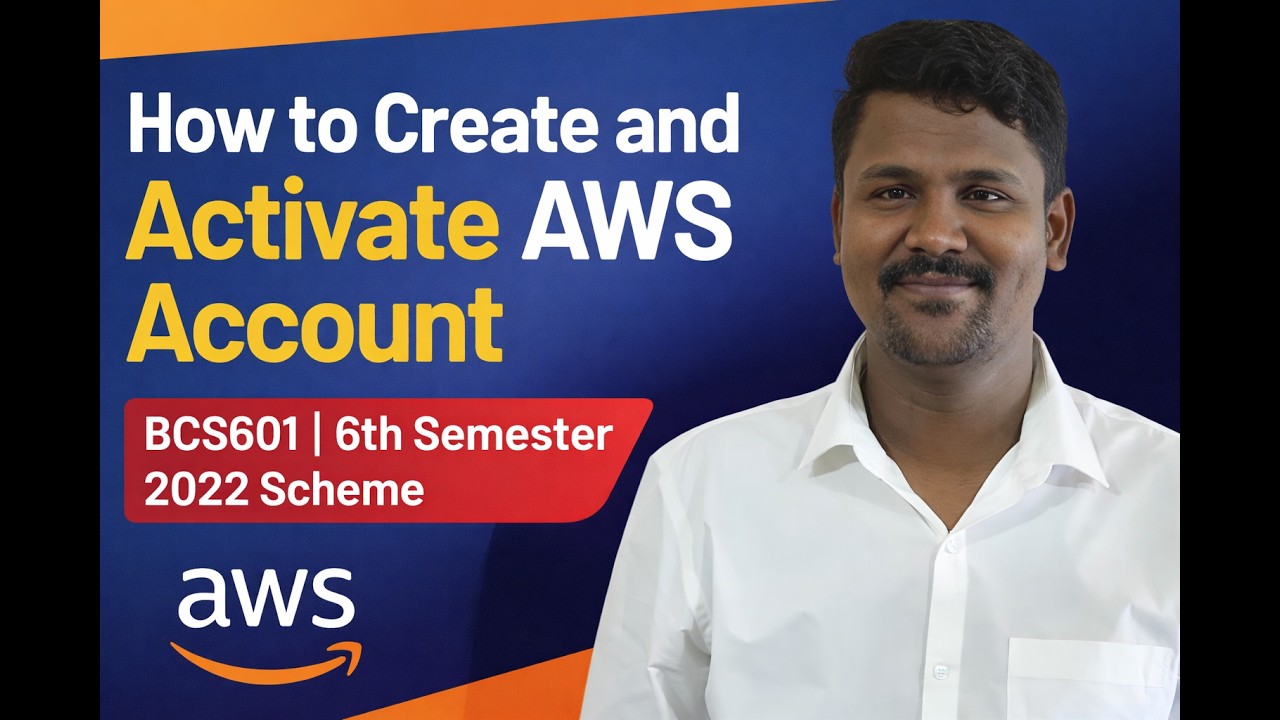 How to Create and Activate AWS Account | BCS601 6th Semester | Cloud ...