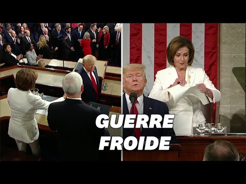 Vidéo: Tension Entre Donald Trump Et Nancy Pelosi Dans Le Discours De L'Union