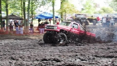 Old Red Chevy Mudding At Kleinschmidt Mud Bog