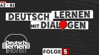 #124 | Deutsch lernen mit Dialogen | Deutsch lernen im Schlaf | Untertitel: 🇩🇪 | Niveau A2-B1