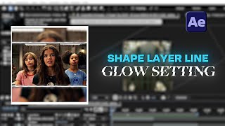 How To Make Shape Layer Line + Glow Setting | After Effects Tutorial #aftereffects