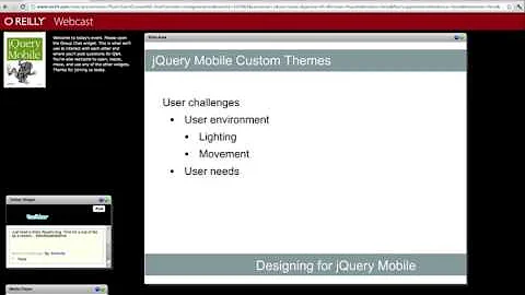 O'Reilly Webcast: Designing for jQuery Mobile