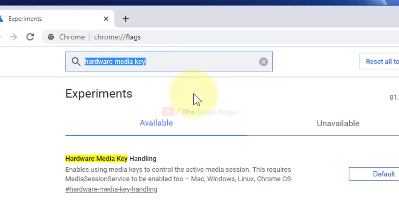 Multimedia Keys Not Working In Chrome browser YouTube