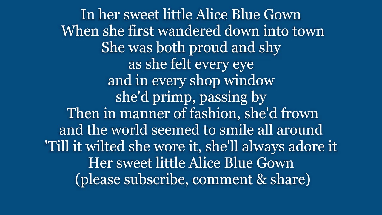Chuck Credo - Alice Blue Gown ft. The Basin Street Six MP3 Download & Lyrics  | Boomplay