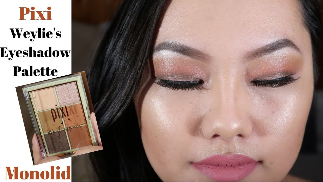 Pixi Weylie's Eyeshadow Palette Review & Monolid Eye Makeup - YouTube