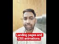 Landing pages and CSS animations. #webdevelopment