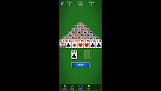 Pyramid Solitaire (by MobilityWare) - classic solitaire card game for Android and iOS - gameplay. screenshot 4