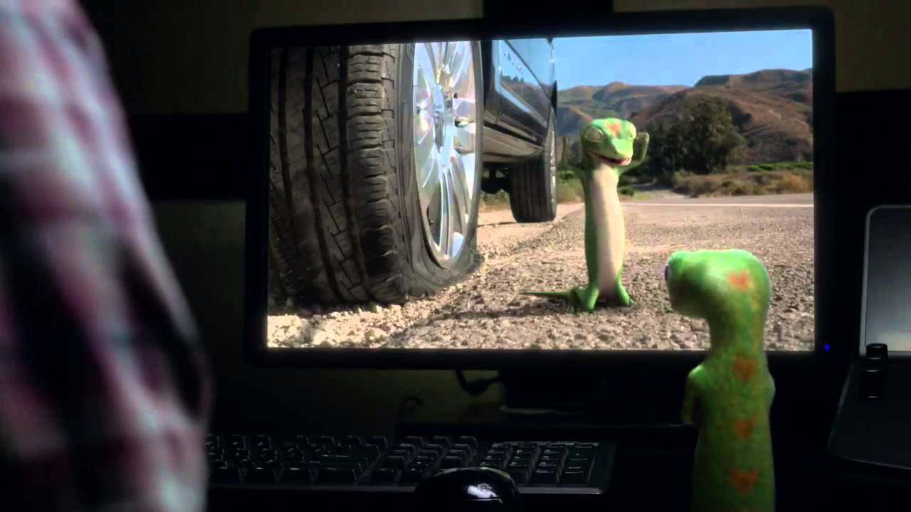 The GEICO Gecko Has a Flat Tire - with Andy Ben directed by Roman