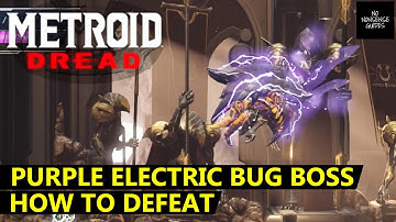 Metroid Dread Purple Electric Bug Boss - How to Defeat Ferenia Boss