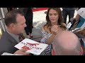 Keri Russell greets fans outside the Keri Russell Hollywood Walk Of Fame star ceremony in Hollywood
