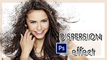 Creating dispersion effect Splatter effect in Adobe Photoshop CC 2018 on Nina Dobrev picture