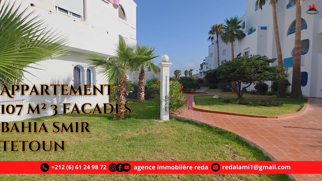 Appartement marina smir tetouan  107m² شقة تطوان مرينا سمير