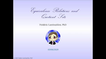 Equivalence Relations and Quotient Sets