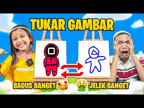 LEIKA DAN TOMPEL REBUTAN MENGGAMBAR 😱😨🤩DRAW AND SWITCH [ROBLOX INDONESIA]