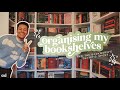 📦📚 building + organising my home library! (bookshelf organisation)