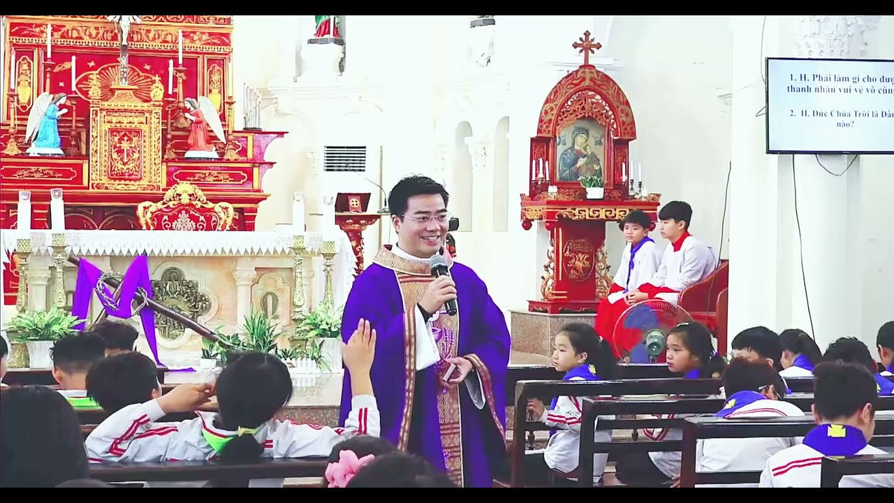 HỌC KINH BỔN LÀ CÁCH THỨC ĐỂ THIẾU NHI KHAO KHÁT CHÚA - THÁNH LỄ THIẾU NHI CHÚA NHẬT III MÙA CHAY