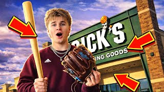 D1 Baseball Player tries the CHEAPEST Bat & Glove!?!