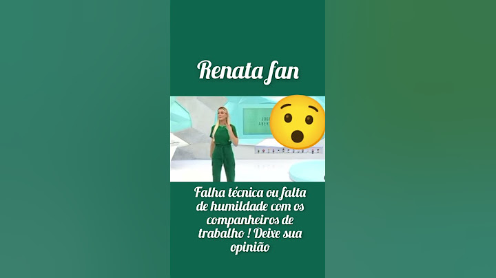 Renata Fan |falha técnica| jogo aberto