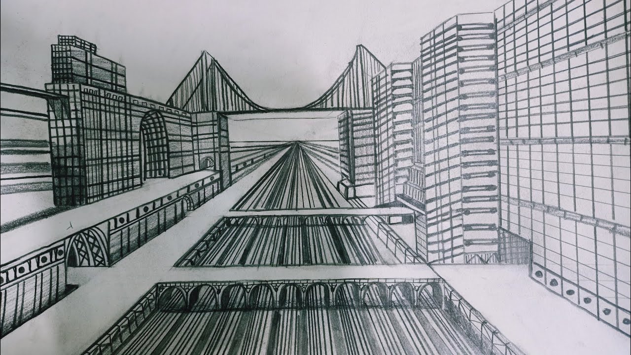 One Point Perspective Lesson 2 Youtube