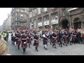 Massed Pipes & Drums on Edinburgh's Royal Mile