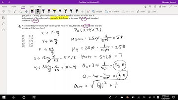 SOA Examp P Question 322 | Normal Distribution