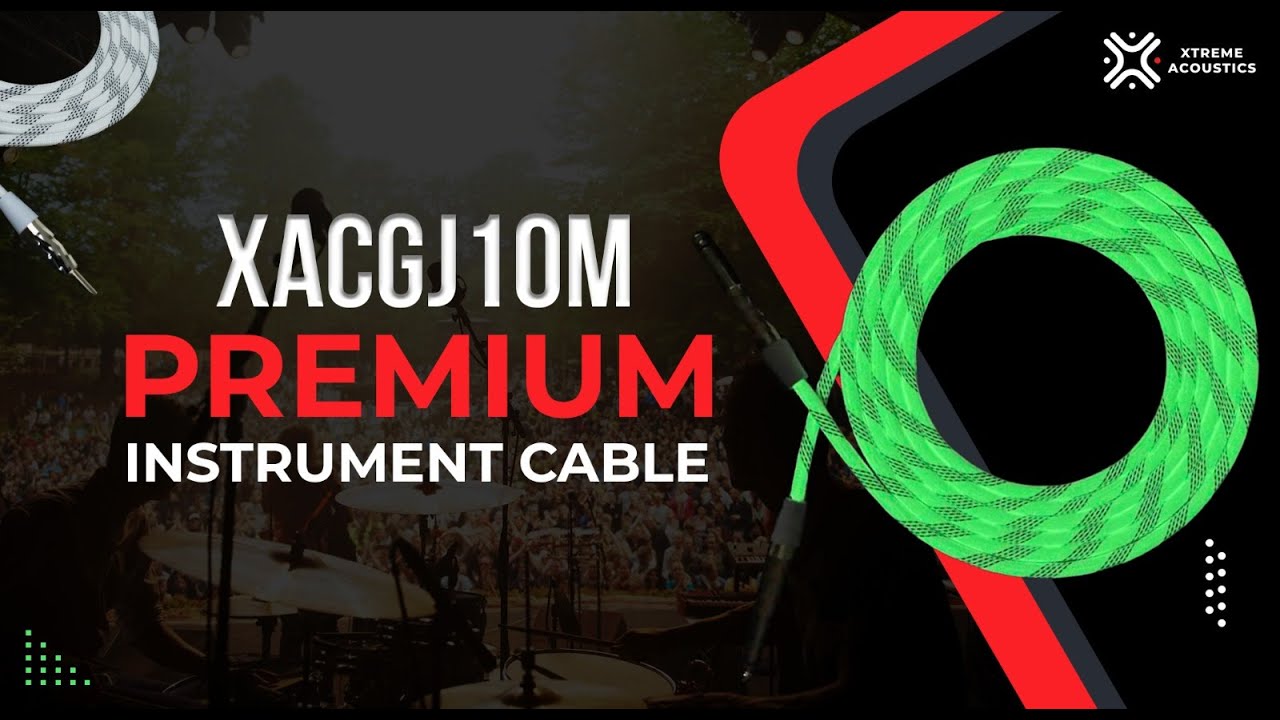 Xtreme Acoustics XACGJ10M premium Guitar cable