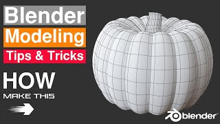 Blender 3D Modeling _ Create Pumpkin Form _ Subdivision Modeling Blender