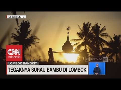 Tegaknya Surau Bambu  di  Lombok  YouTube