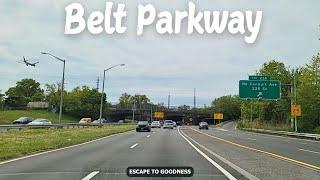 Belt Parkway - Westbound - Queens to Brooklyn, NY - 4K Drive