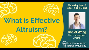 Introduction to Effective Altruism (Brown University EA Group)