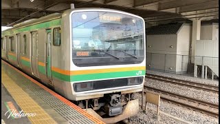 東海道線E231系　平塚駅1番線　発車メロディー付き　たなばたさま
