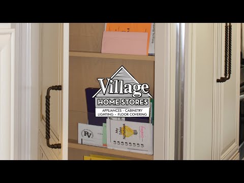 kitchen message center cabinet - YouTube