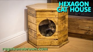 Making A Hexagon Cat House / Bed  Pallet Wood Project