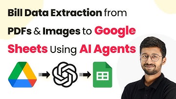 How to Automate Bill Data Extraction from PDFs & Images to Google Sheets Using AI Agents