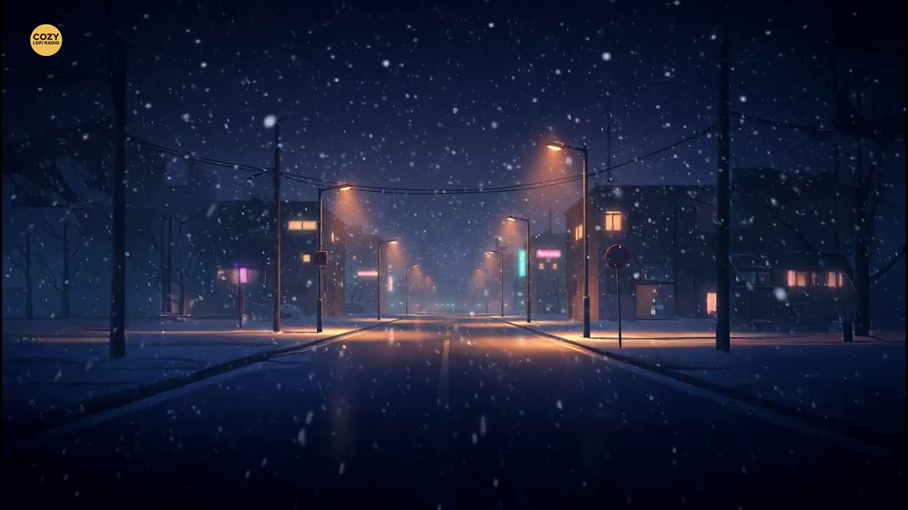 Winter Streetlights — Soft Lofi for Late-Night Focus ❄️💡