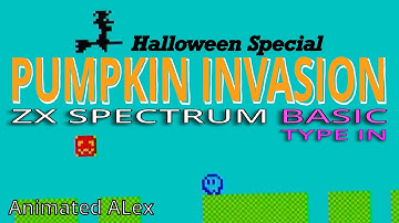 PUMPKIN INVASION - Animated ALex - ZX Spectrum BASIC type in - HALLOWEEN SPECIAL #zxspectrum