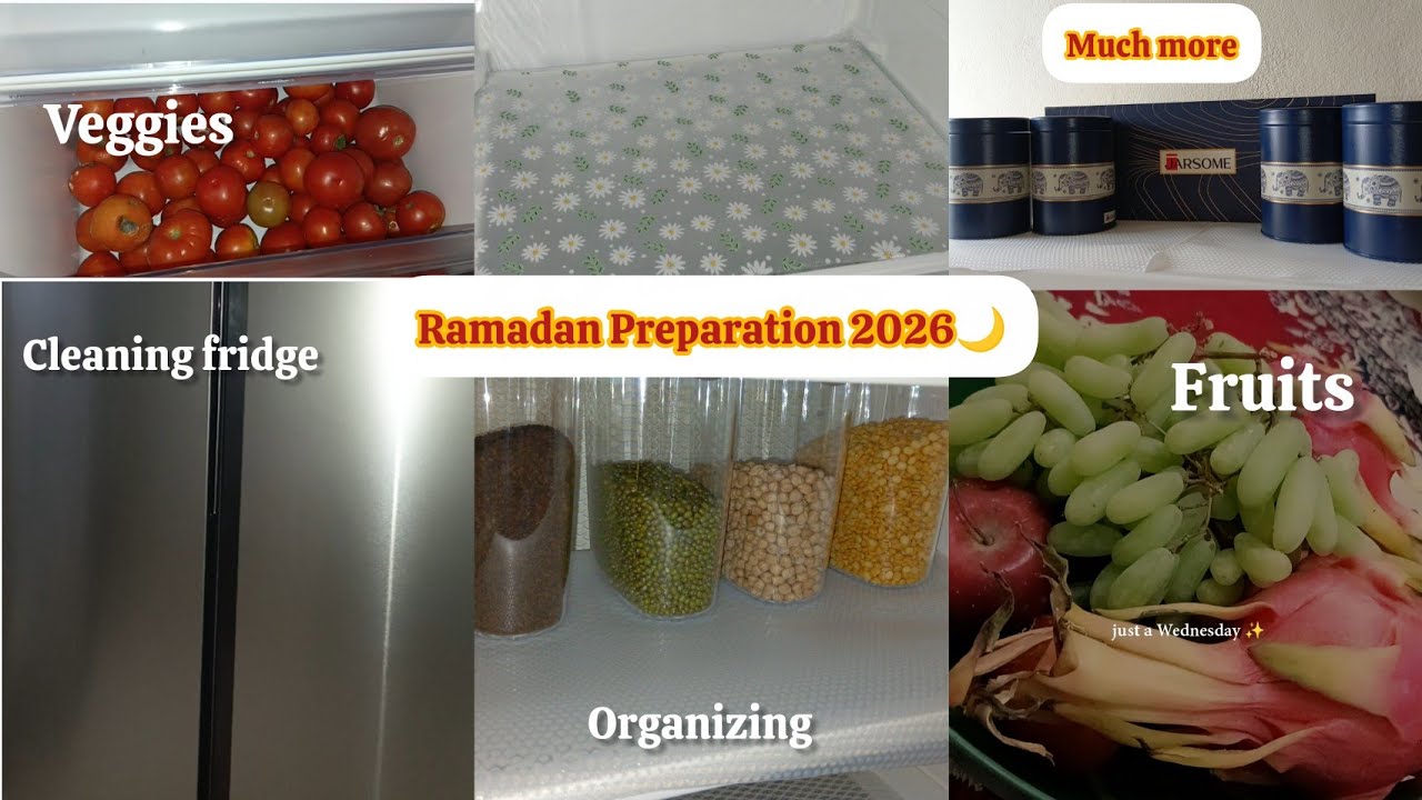 Ramadan Preparation 2026🌙| cleaning, organizing, fridge restock, prep for ramadan 